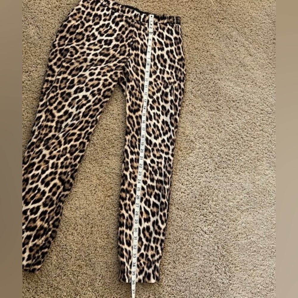 Zara Leopard Print Slim Pants in Brown and Black - Picture 8 of 8